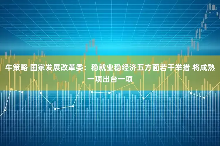 牛策略 国家发展改革委：稳就业稳经济五方面若干举措 将成熟一项出台一项